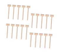 Toyvian Set 25 Pezzi Mini Martelli in Legno Naturale per Giocattolo Martello Ergonomico per Giochi Educativi e attività di Gruppo Strumenti Piccoli per Coordinazione Occhio-Mano
