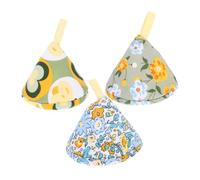 Toyvian Set 3 Pezzi Manicotti Antiscottatura per Manico del Coperchio della Pentola Triangolari Protezione Mani Riutilizzabile per Utensili da Cucina Adatti a Pomelli di Varie