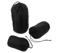 Toyvian Set 3 Sacchi Compressione per Escursionismo in Nailon Nero, Resistenti a Strappi e Abrasioni, per Hiking e Outdoor, Sacchetti Compressione per Giacche Imbottite