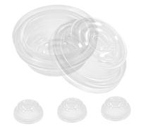 Toyvian Set 4 Pezzi Accessori Tiralatte in Silicone Trasparente per Allattamento, Coppette Leggere e Pratiche per Mamme Ragazzo Ragazza, Parti Pompa Vuoto Compat