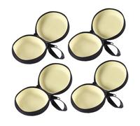 Toyvian Set 4 Pezzi Portamonete Calcio Rotondi in Latta, Tasche Portamonete Compatte e Pratiche Per Monete, Chiavi e Piccoli Oggetti, Per Scuola, Lavoro e