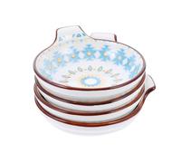 Toyvian Set 4 Piatti di Condimento in Ceramica con Manico, Piatti Piccoli per Salse Aromatiche e Intingere, Stoviglie per Uso Domestico in Cucina, Contorni per Cena e Servizio