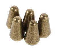 Toyvian Set 5 Pezzi Pomelli in Ottone per Interruttore a Levetta Chitarra Elettrica 3/5 Vie, Cappucci Metallici per Pickup, Accessori Ricambio Puntale per Braccio Tremolo, Compatibili