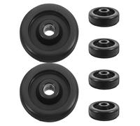 Toyvian Set 6 Rulli per Pulegge da Palestra in Plastica Resistente Accessori per Attrezzatura Fitness Supporto Stabile e Silenzioso Ricambi per Macchine a Cavo per Allenamento