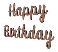 Toyvian Set Adesivi Murali in Legno Cartello Buon Compleanno Lettere Ritagliate per Decorazioni da Parete e Sfondo Fotografico Decorazioni Festa Compleanno Creative e Personalizzabili