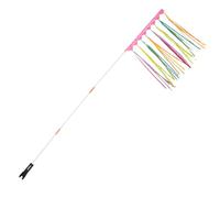 Toyvian Set Bandiere di Sicurezza per Bici con Asta 37 CM Bandierina Vivace per Ciclisti Supporto per Rimorchi e Scooter Alta Visibilità per Sicurezza Stradale e Attività All’Aperto