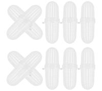 Toyvian Set da 10 Scatole Ventilanti per Lombrichi in Plastica Bianca, Contenitori Portatili Multifunzionali per Allevamento e Conservazione Esche, per Uso Interno e attività di Pesca