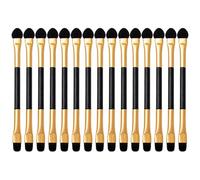 Toyvian Set da 15 Applicatori per Ombretto Bifacciali Portatili Manico Comodo Pennelli per Trucco Multifunzione per Occhi Naso e Labbra per Uso Quotidiano e Regali per Appassionate di