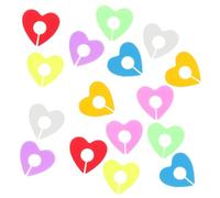 Toyvian Set da 2 Segnabicchieri in Silicone a Forma di Cuore, 16 Pezzi Riutilizzabili, Resistenti al Calore al Freddo, Marcatori Portatili per Bicchieri da Vino e Tazze per Feste e Uso