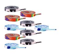 Toyvian Set da 20 Lacci Elastici Arcobaleno Piatti per Scarpe da Ginnastica, Lacci Colorati in Poliestere Resistenti, Accessori per Scarpe Sportive Comodi e Facili da Colore Casuale