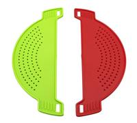 Toyvian Set da 3 Scolapasta Filtro in Pp Sicuro per Pentole, Colino per Lavaggio e Scolapiatti Leggero Manico per Uso Cucina Domestica Colore Casuale