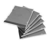 Toyvian Set da 6 Custodie Quadrate Trasparenti in Plastica per CD e Dvd, Scatole Porta CD Protezione Antigraffio, Organizer Multimediale Portatile per Casa e Viaggi