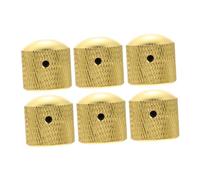 Toyvian Set da 6 Manopole Potenziometro in Lega Colore Oro per Basso e Chitarra Elettrica, Anti-corrosive e Facili da Installare, per Controllo Volume Professionale