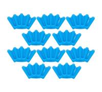 Toyvian Set di 10 Forcine per Chioma Blu Design Cinque Dita in Plastica e Resina, Riutilizzabili e Portatili, per Viaggi e Balletto, Accessori Professionali per Intrecciare