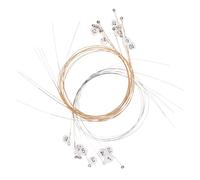 Toyvian Set di 16 Corde per Lira in Acciaio Design Pratico e Resistente, Accessori Musicali per Sostituzione Corde e Suonare Arpe