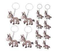 Toyvian Set di 20 portachiavi con asini a forma di animale, idea regalo per feste e regali di compleanno