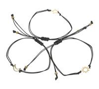 Toyvian Set di 3 Bracciali Amicizia in Lega Dorata Design Delicato per Espressione di Sentimenti Regali per Eventi Ufficiali e Welfare Aziendale