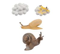 Toyvian Set Di 4 Ornamenti A Forma Di Ciclo Vitale Di Lumache - Giocattolo Per Bambini A Forma Di Lumache Che Strisciano Giocattolo Educativo Con Figurine Di Animali