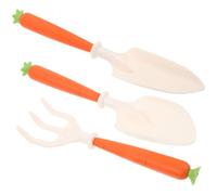Toyvian Set di Attrezzi per Orto con Pala Trapiantatrice, Rastrello e Spatola in Abs e Tpr, Resistenti e Multifunzionali per Coltivazione e Spazi Verdi