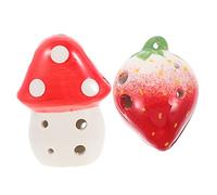 Toyvian Set Di Strumenti Musicali Per Principianti - Ocarine in Ceramica A 6 Fori Per Bambini