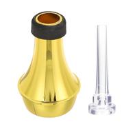 Toyvian Set Sordina Dritta per Tromba in Plastica Trasparente e Oro, Silenziatore Compatto per Pratica Strumento a Fiato, Accessorio Sostitutivo per Cornetta e Tromba, Facile da