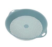 Toyvian Setaccio per terreno da giardino: setaccio rotondo per bonsai da giardinaggio con manici, setaccio per sabbia e rocce, setaccio in plastica a maglie fini per filtraggio, apertura da 3 mm