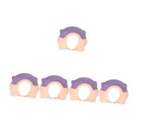 Toyvian Shampoo Siliconico 5 Pz Cuffia Per Shampoo Per Bambini Cappello Per Lavare i Per Bambini Cappelli Prodotti Per L'infanzia Infantile Gel Di Silice Cartone Animato Viola,porpora