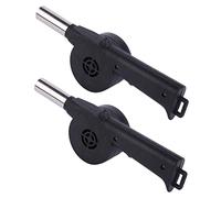 Toyvian Soffiatore Manuale per Barbecue 2 Pezzi Accessorio da e Picnic Funzionamento Design Antiscottatura per Accendere