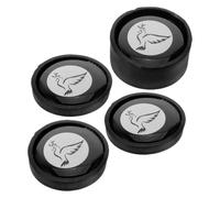 Toyvian Sordina Magnetica per Piatti e Campanacci, Set 4 Pezzi Design Magnetico Resistente, Accessorio per Percussioni per Registrazioni e Feste