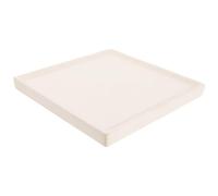 Toyvian Sottovaso in Ceramica Quadrato Resistente, Vassoio per Piante da Interno, Base Porta Vaso per Bonsai e Giardinaggio, per Proteggere Superfici da Acqua e Terra, Facile da Spostare,