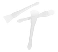 Toyvian Spatole in Silicone e Rimozione Ceretta Bianco Set 3 Pezzi per Pulizia Ceralacca Forma Irregolare, Applicatore Maschera Viso Utensili Riutilizzabili Pratici