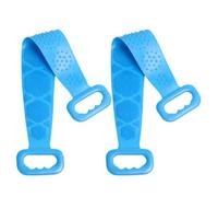 Toyvian Spazzola da Bagno in Silicone 2 Pezzi Asciugamano da Doccia Esfoliante Cinghia Lunga 60 CM Spazzola Massaggiante per Pulizia Schiena e Corpo Accessorio Bagno Resistente e