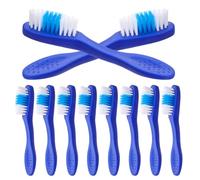 Toyvian Spazzolino da Denti Blu per Detenuti con Impugnatura Corta e Setole Morbide 20 Pezzi in Pp e Nylon per Igiene Orale in Viaggio e Uso Carcerario