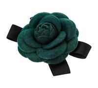 Toyvian Spilla a Fiocco Verde Scuro per Abbigliamento da Sposa, Decorazione Floreale Elegante per Matrimoni e Feste, Accessorio per Sposo e Testimone, Ornamento Corsage Raffinato