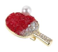 Toyvian Spilla da Ping Pong in Cristallo Brillante, Accessorio Sportivo Chic per Giacche e Cappelli, Spilla Gioiello Pallina per Team Spirit, per Feste e Outfit Casual ed Eleganti
