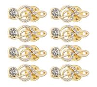 Toyvian Spilla Musicale Dorata 8 Pezzi in Lega Leggera con Cristalli Design Raffinato per Accessori Costume Natale Ragazze Donne