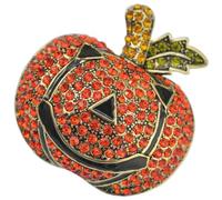 Toyvian Spilla Zucca Chic in Lega Arancione a Forma di Zucca Sorriso, Accessorio Comodo e Pratico per Abbigliamento e Borse, per Halloween