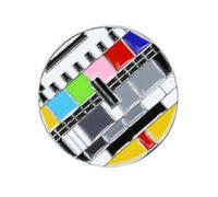 Toyvian Spille Creative a Forma di Canale Tv Retrò 2 Pezzi, Spilla Piccola in Lega di Zinco, Decorazioni Vintage per Abbigliamento e Regalo Natalizio, Accessorio Moda Casual