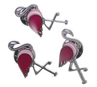 Toyvian Spille Fenicottero Perfette per Abbinare Set da 3 in Lega Rosa, Eleganti e Decorative la Festa della Mamma o San Agli Abiti nei Giorni Speciali