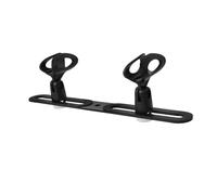 Toyvian Staffa dell'asta in alluminio microfono porta microfono per stand Pinze del supporto MIC CLIP CLAMP supporto multi-micro MIC CLIP Universal Metallo plastica Nero