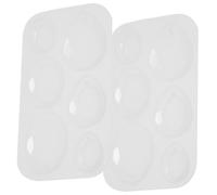 Toyvian Stampo in Silicone per Colata Resina Epossidica 2 Pezzi a Goccia D’acqua, Superficie Liscia e Lucida, per Ciondolo Collana Fai da Te e Decorazioni Artigianali
