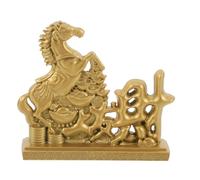 Toyvian Statua di cavallo in lega: statuetta di cavallo dello zodiaco cinese 2026 Fengshui, scultura, decorazione da scrivania, ornamenti per la casa e il soggiorno.