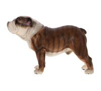 Toyvian Statuetta Di Bulldog in Plastica Di Qualità Figura Di Cane Realistica Ornamento Per Casa e Giardino Per Decorare Scrivanie e Vasche Di Fiori