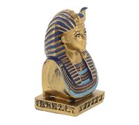 Toyvian Statuetta Resina Sovrano Egiziano Tutankamon Decorazione Casa Vintage Retro per Scrivania e Mensola Ornamento Artistico Antico con Design Unico e Dettagli Raffinati