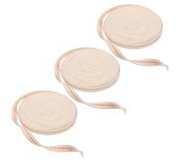 Toyvian Stoppino Piatto in Cotone Naturale per Lampade ad Olio, 3 Pezzi | Ricambio, Tre Pezzi Beige, per Restauri Antichi e Uso Domestico, Cotone Flessibile
