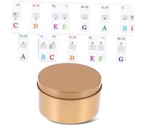 Toyvian Striscia Etichetta Piano Non Adesiva Per Principianti Tasti Strumento Di Apprendimento Musicale Pratico e Facile Da Installare Per Praticare La Notazione Musicale