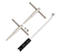 Toyvian Strumenti Riparazione Tromba e Trombone Kit Manutenzione con Manico Nero e Resistenti Utensili Antideformazione per Musicisti e Tecnici