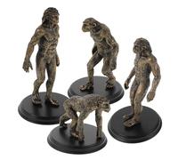 Toyvian Strumento didattico sull'evoluzione umana (4 pezzi): simulazione di figure umane primitive - modelli in plastica per l'istruzione scolastica e domestica - migliora l'esperienza di