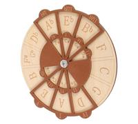 Toyvian Strumento per Chitarra Cerchio delle Quinte in Legno Ausilio per L’Allenamento degli Accordi per Principianti Supporto per Teoria Musicale e Pratica di Progressioni di Accordi