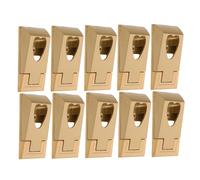 Toyvian Supporti per Asta Armadio a Forma di Cuore in Metallo Dorato, Set da 10 Pezzi, Staffe Porta Bastone per Organizer Guardaroba Installazione Rapida e Capacità di Carico